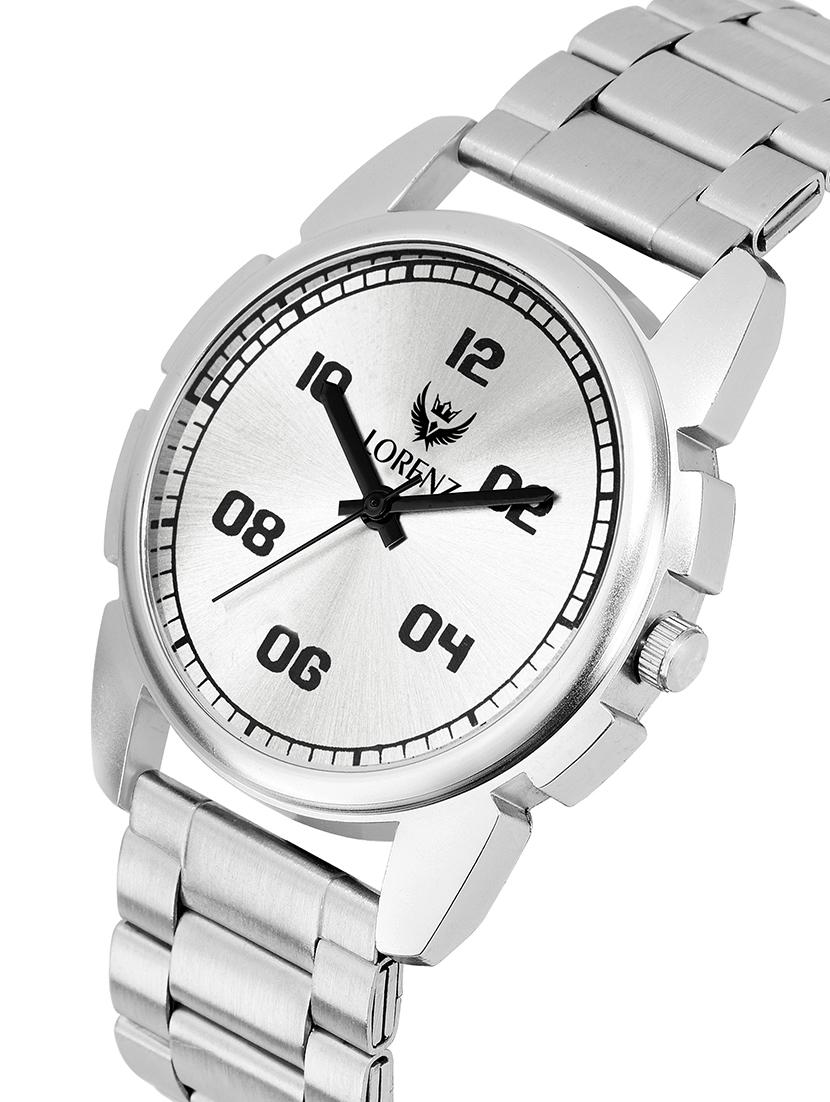 lorenz casual-formal silver dial men's watch | watch for boys - mk-2078w - 16530799 -  Standard Image - 1