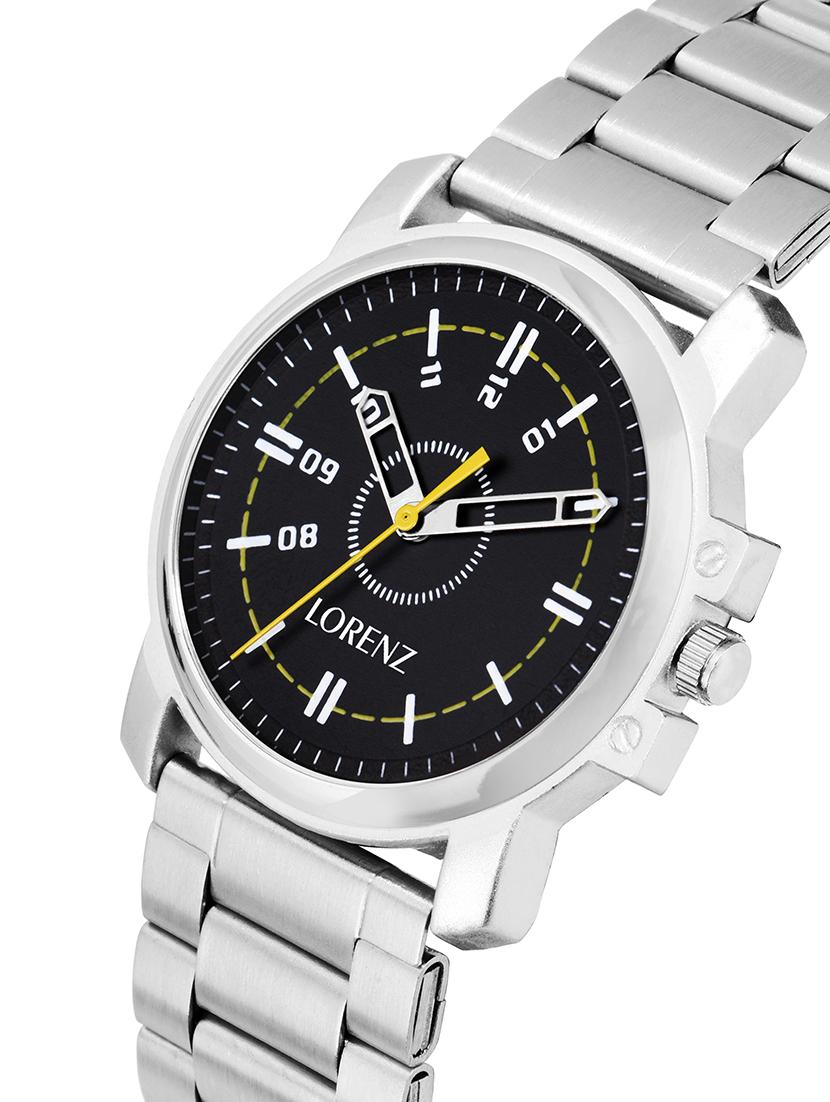 lorenz black dial men's watch | casual fit | watch for boys | mk-2080w - 16530801 - Standard Image - 1