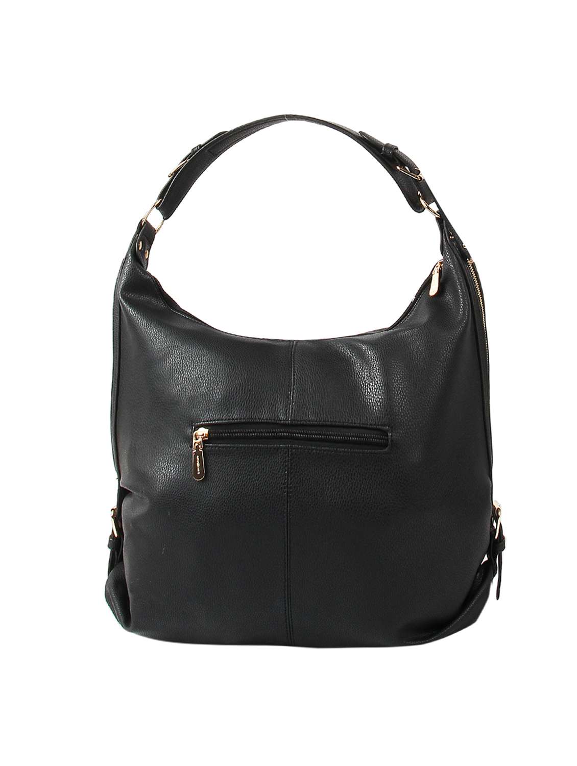 black leatherette (pu) handbag - 16531185 -  Standard Image - 1