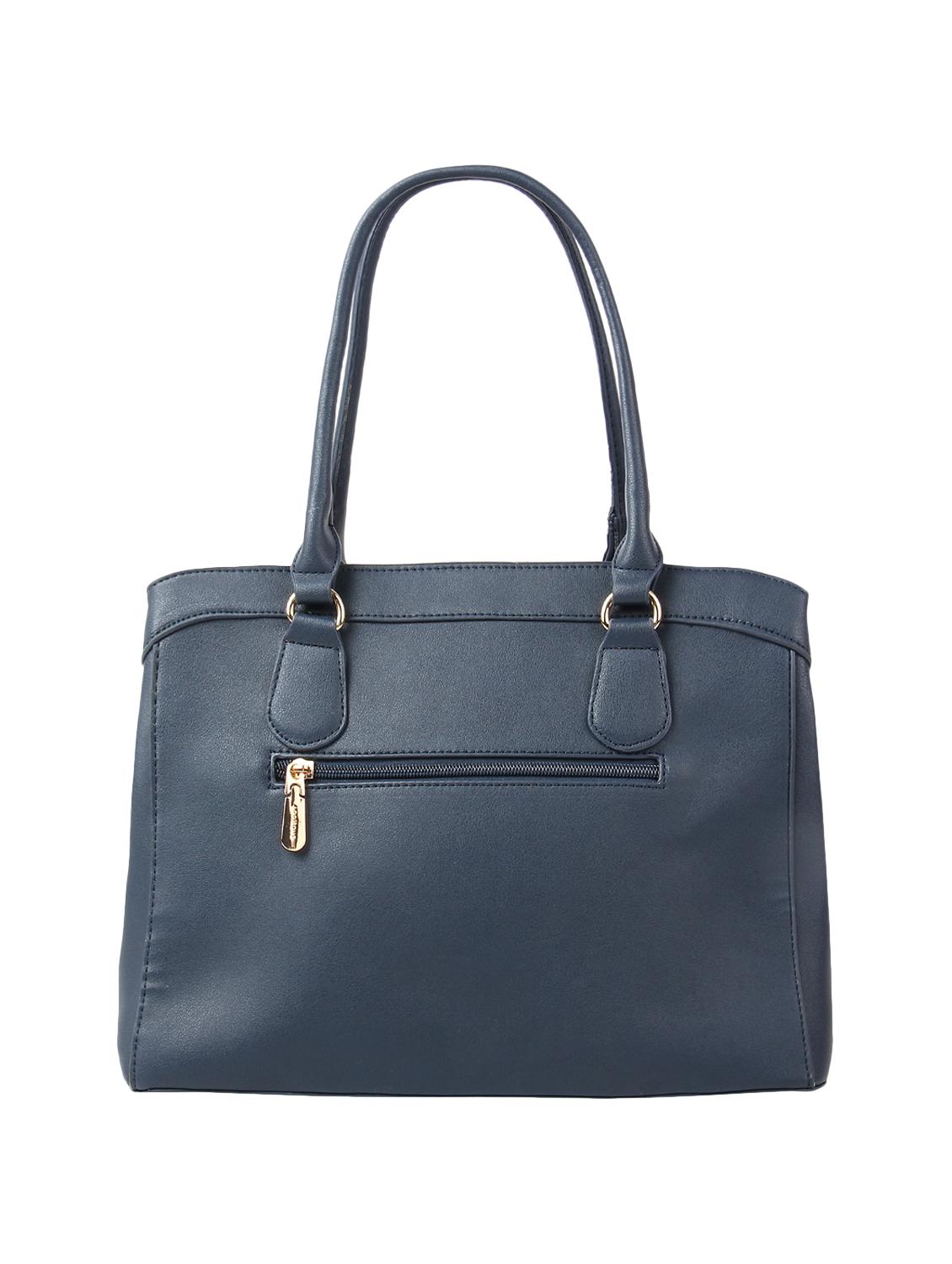 blue leatherette (pu) regular tote - 16531193 -  Standard Image - 1