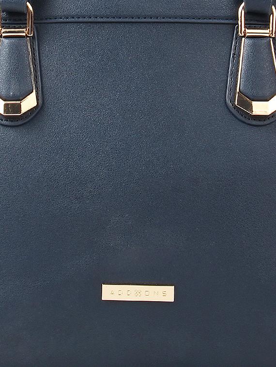 blue leatherette (pu) regular tote - 16531193 - Standard Image - 4