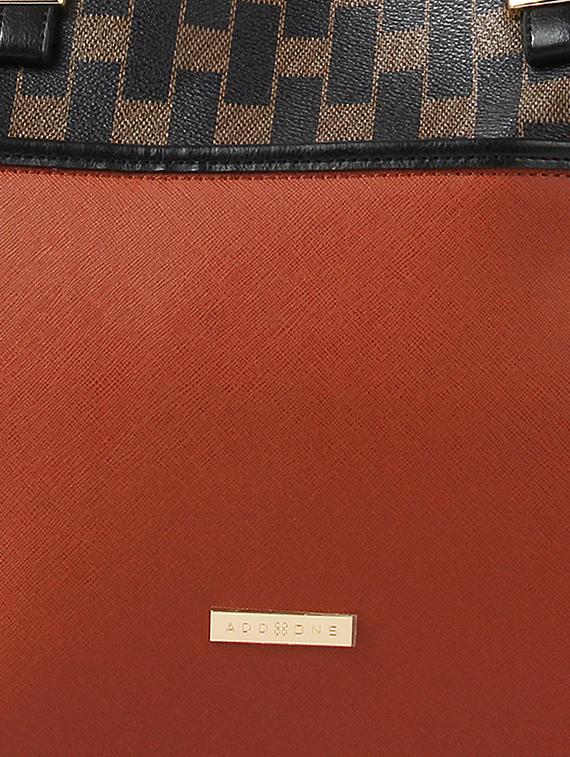 tan leatherette (pu) regular tote - 16531195 - Standard Image - 4