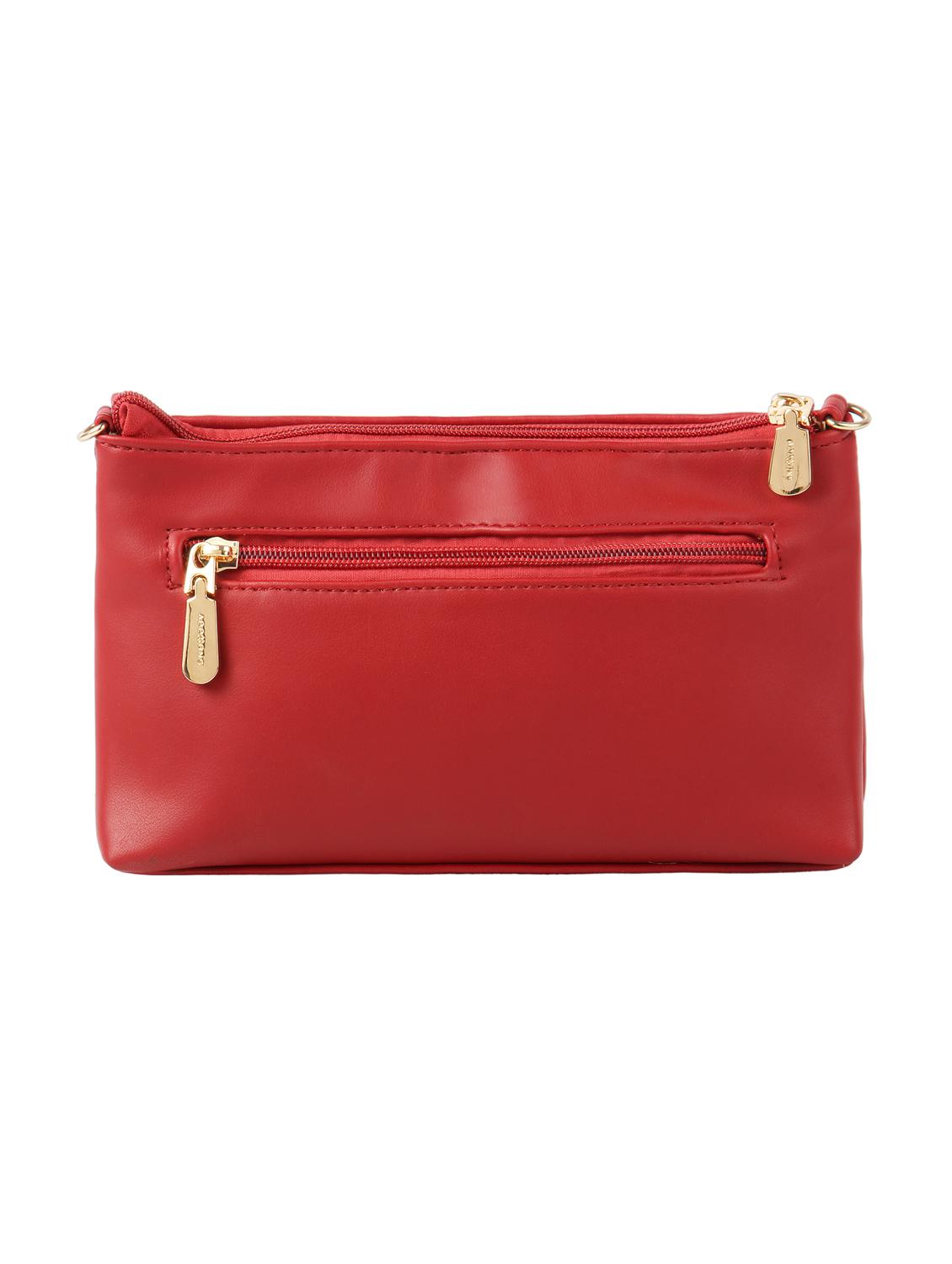 red leatherette (pu) sling bag - 16531197 - Standard Image - 1