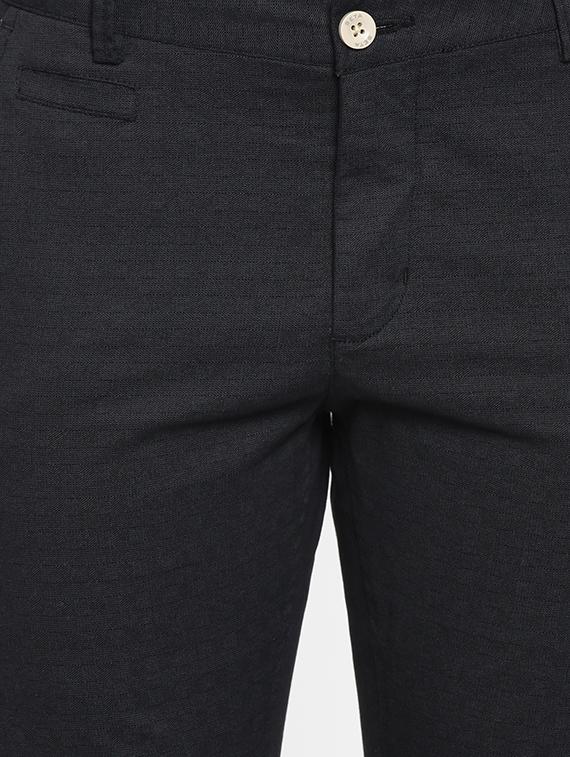 black textured chinos - 16531399 - Standard Image - 4
