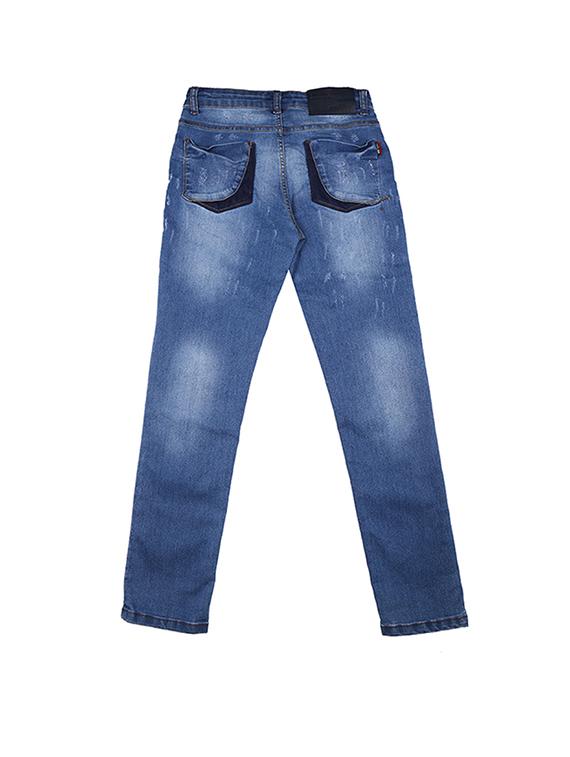 blue denim distressed jean - 16532774 - Standard Image - 1