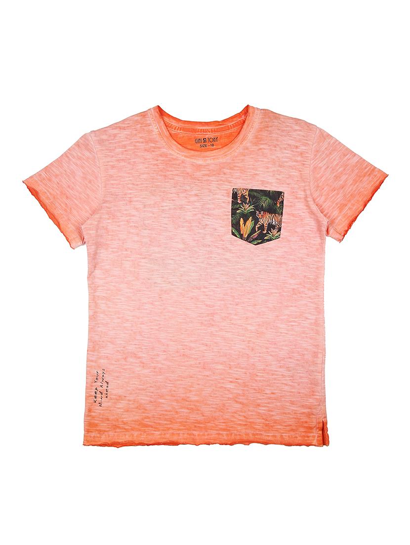 orange cotton t-shirt - 16532963 - Standard Image - 1