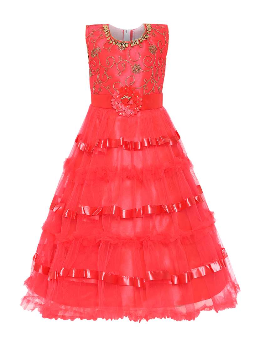 red net party gown