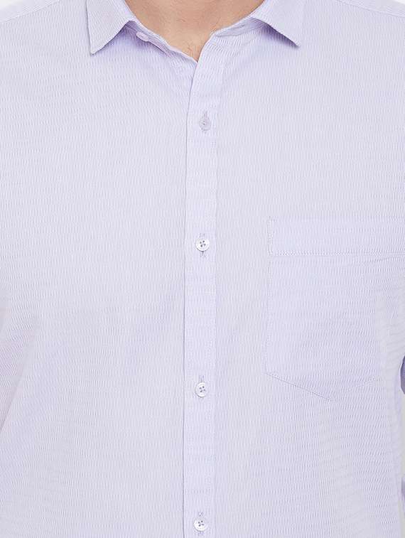 purple self design formal shirt - 16539743 - Standard Image - 4