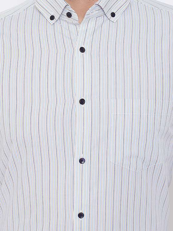 white striped formal shirt - 16539752 -  Standard Image - 4