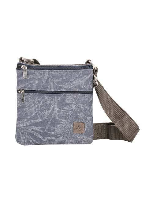grey floral messenger sling bag - 16542364 -  Standard Image - 0