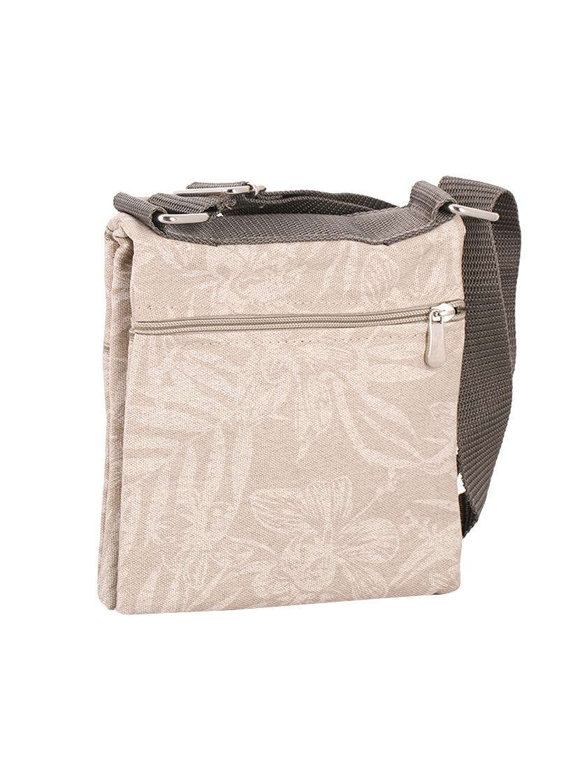 beige canvas sling bag - 16542365 - Standard Image - 1