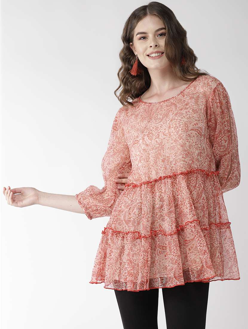 slit sleeved a-line top 