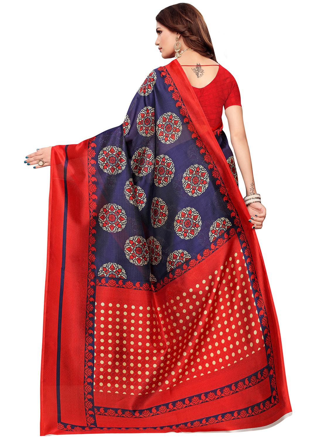 floral mysore silk saree with blouse - 16542781 - Standard Image - 1