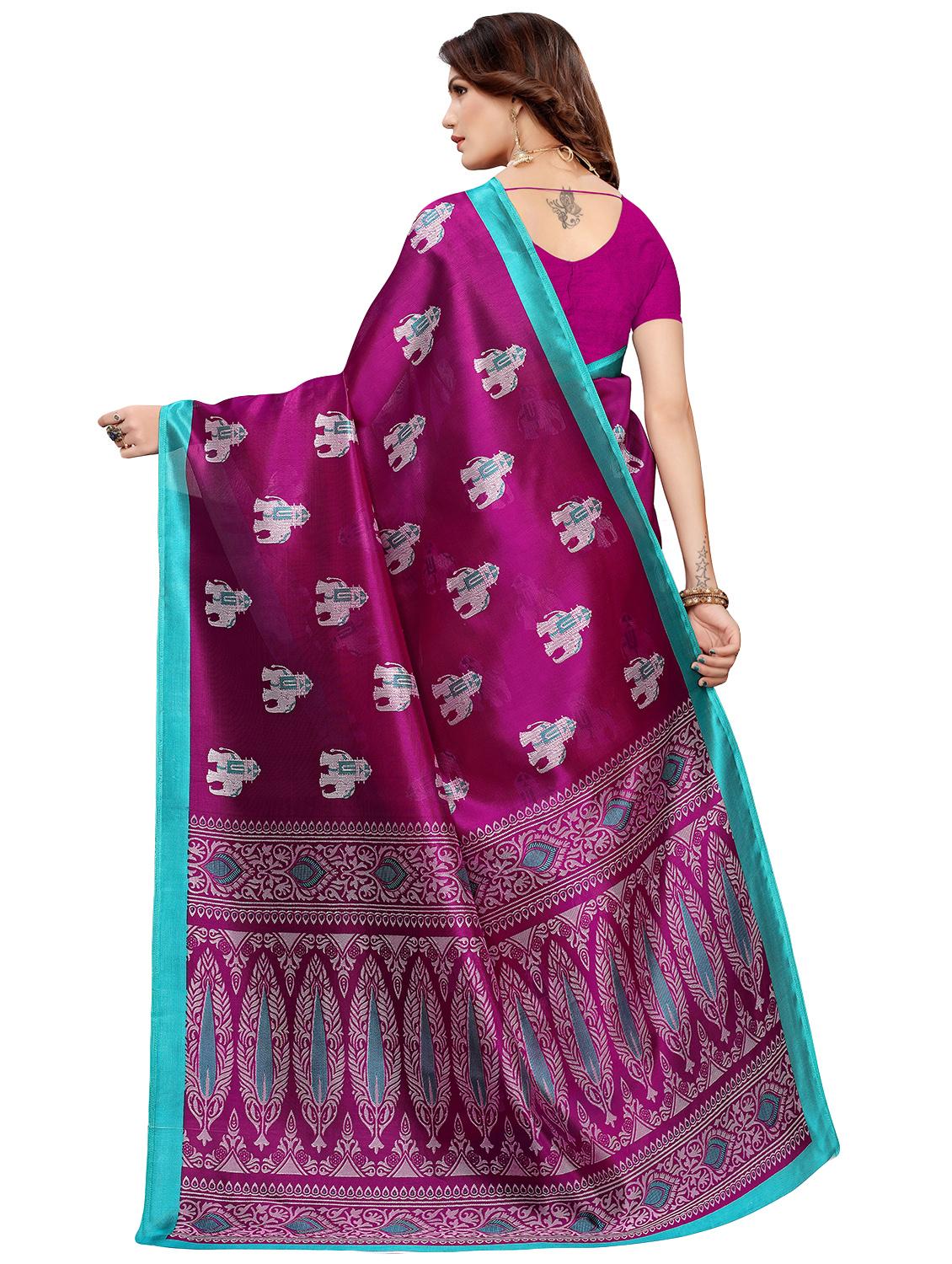 conversational mysore silk saree with blouse - 16542793 - Standard Image - 1