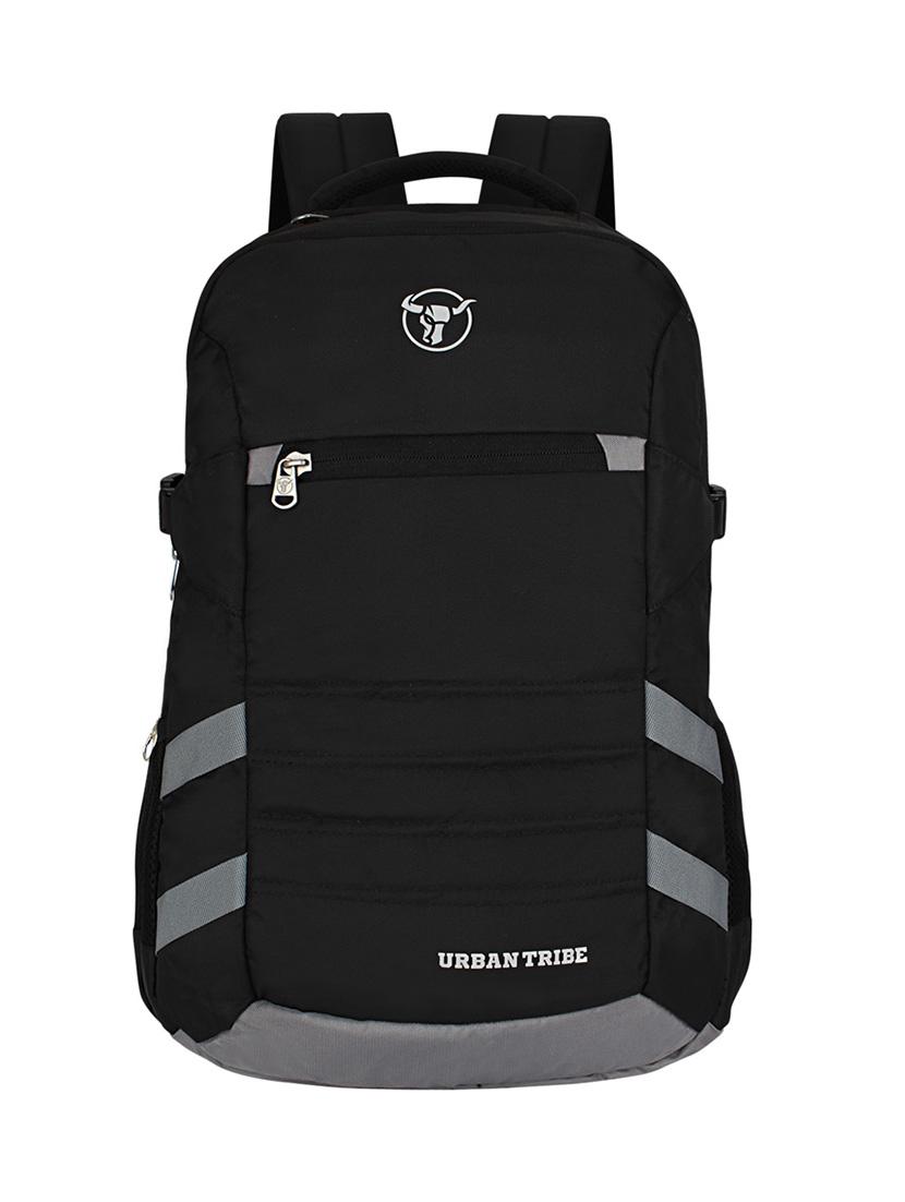 black polyester laptop backpack - 16543445 -  Zoom Image - 0