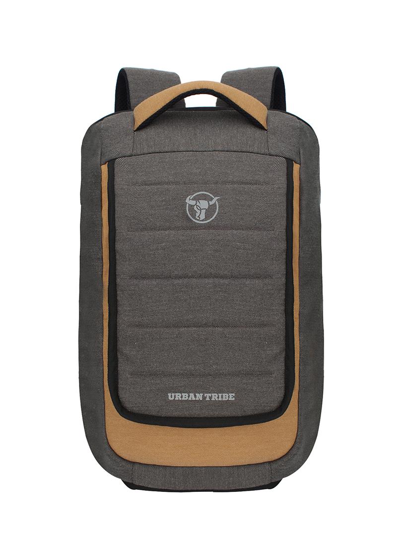 brown polyester laptop backpack - 16543456 - Zoom Image - 0