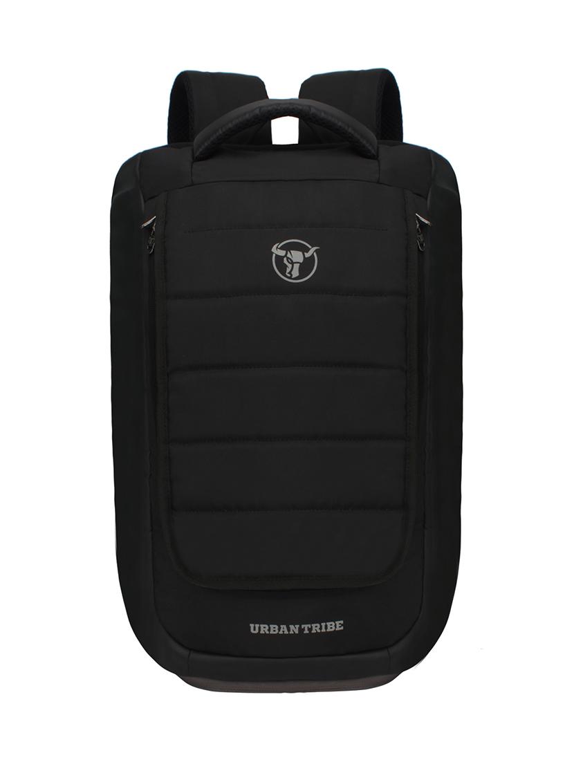 black polyester laptop backpack - 16543457 -  Zoom Image - 0