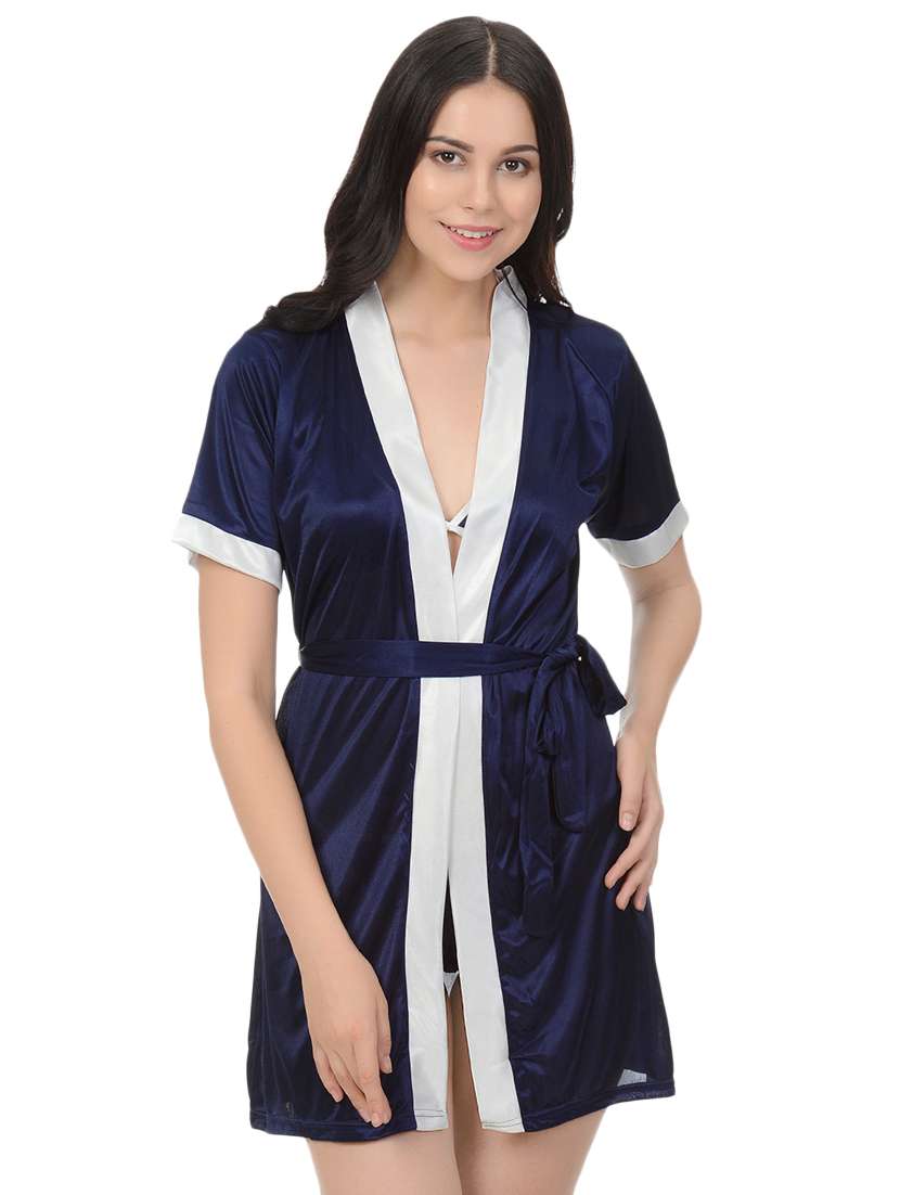 laced babydoll with robe set - 16544530 - Standard Image - 4
