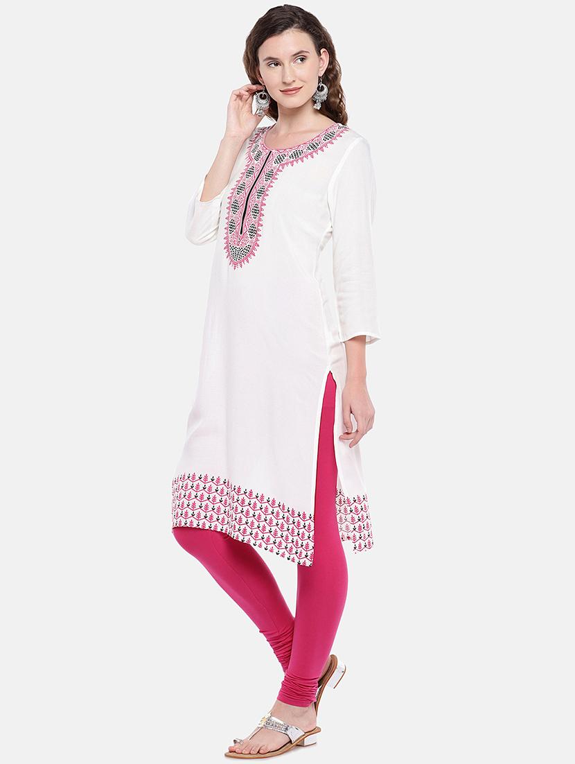 printed straight kurta - 16545120 - Standard Image - 1