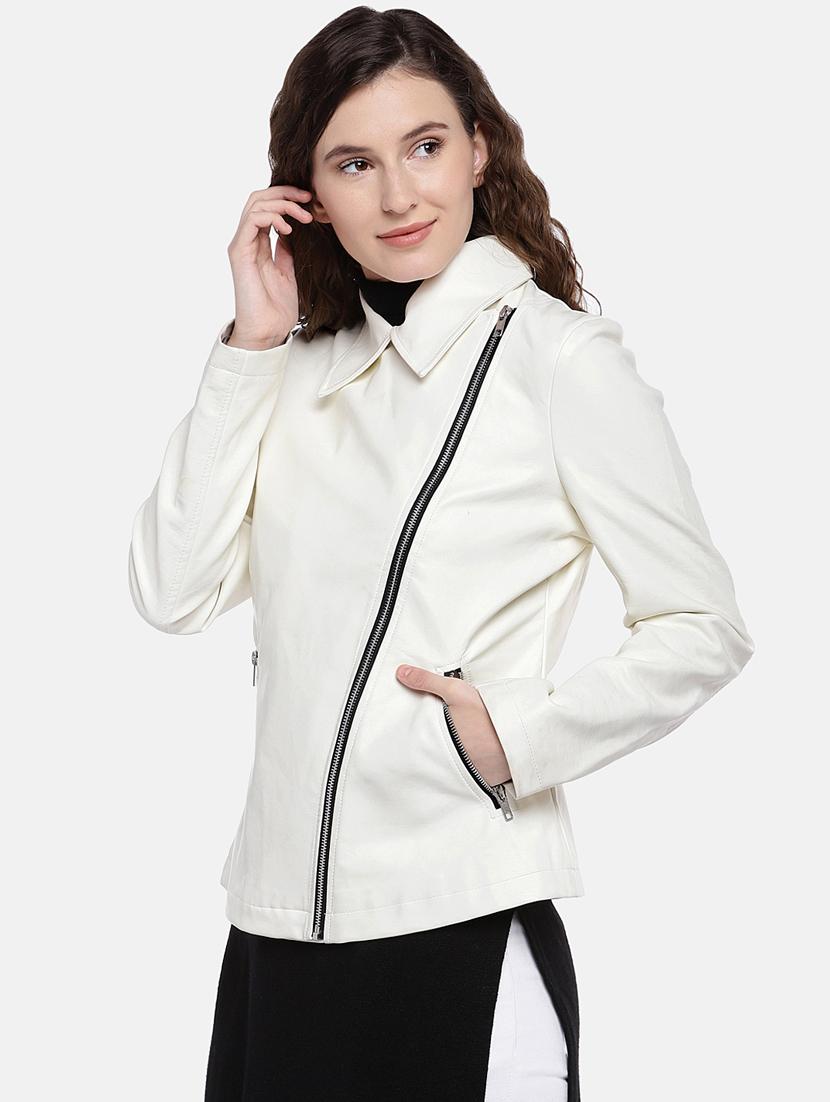 zipper detail asymmetric jacket - 16545152 - Standard Image - 1