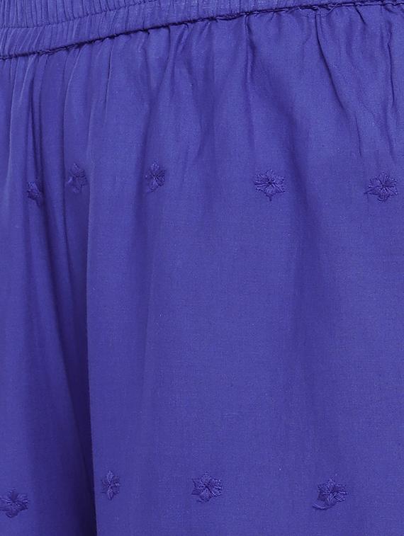 blue cotton palazzo - 16545389 - Standard Image - 4