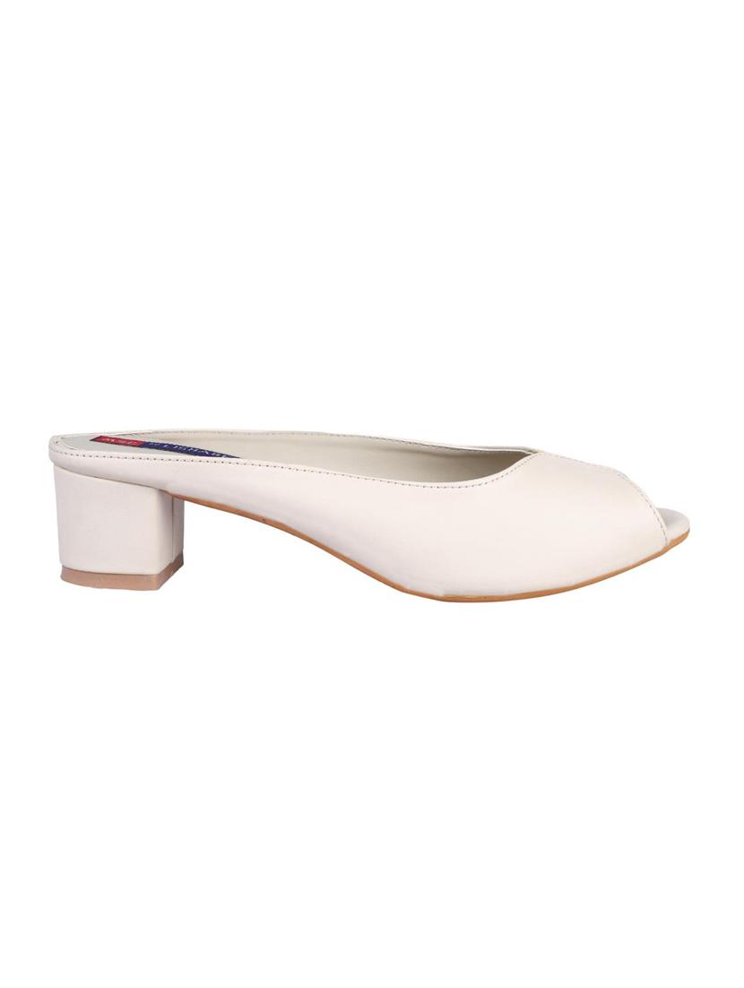 white slip on sandals - 16548828 -  Standard Image - 1