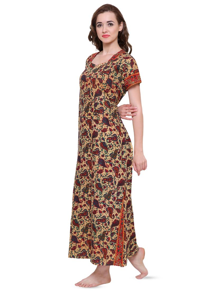 tie back paisley nighty - 16550878 -  Standard Image - 1
