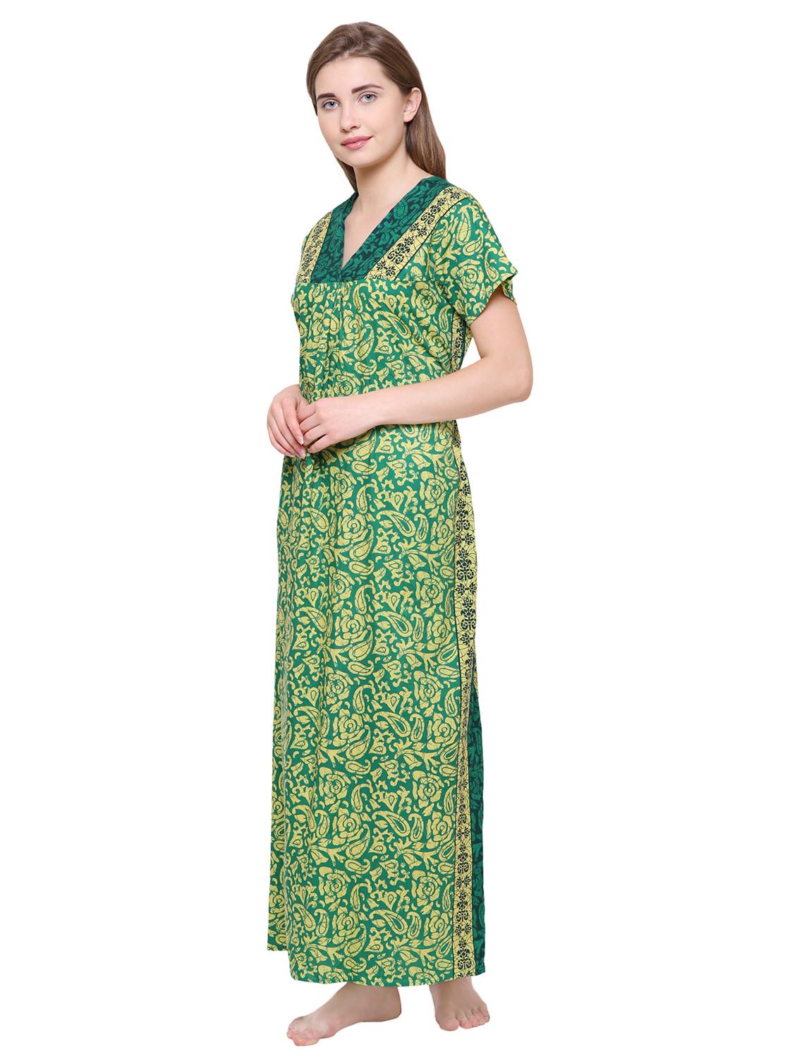 tie back block print nighty - 16550887 - Standard Image - 1