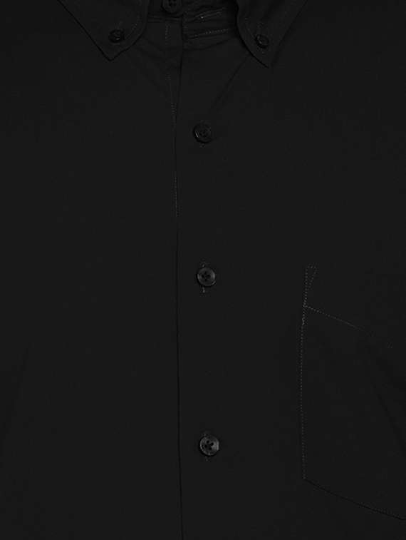 black solid formal shirt - 16552776 -  Standard Image - 4