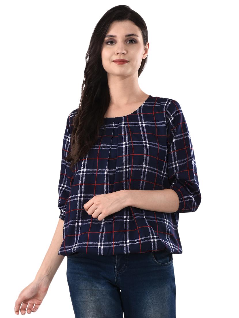 women's straight round neck top - 16555482 -  Zoom Image - 0