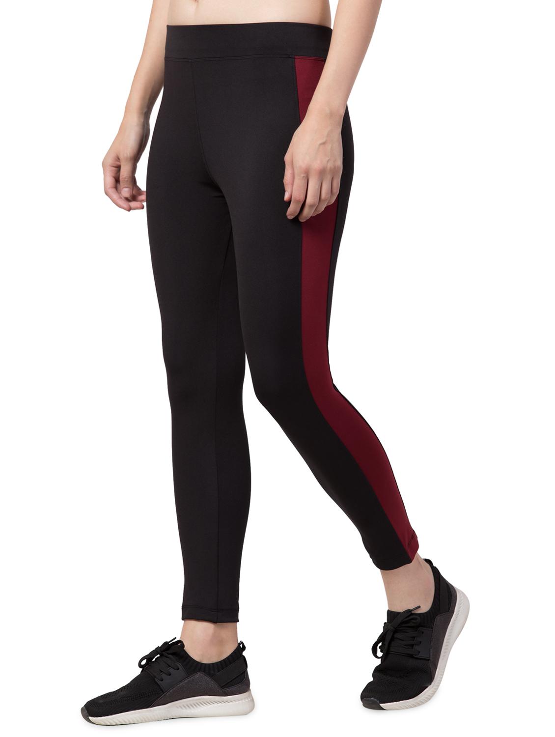high rise contrast side tapping legging - 16556987 -  Standard Image - 1