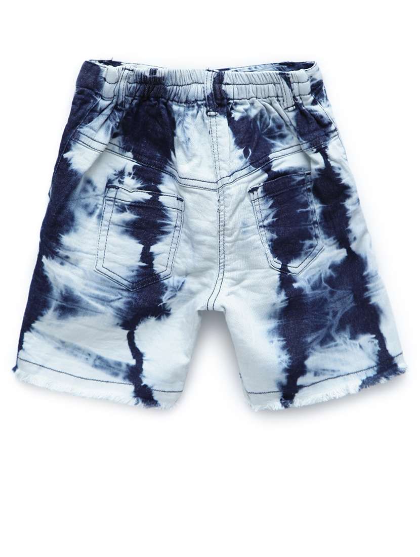 blue denim washed shorts - 16558128 -  Standard Image - 1