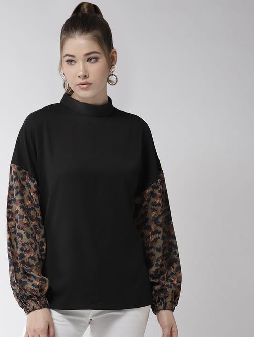mock neck long sleeved top  - 16558177 -  Standard Image - 0