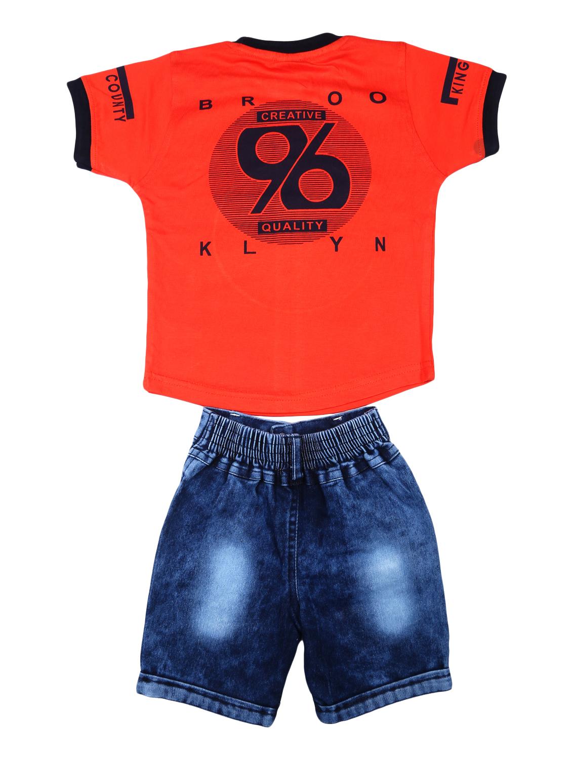 orange cotton shorts set - 16560509 - Standard Image - 1