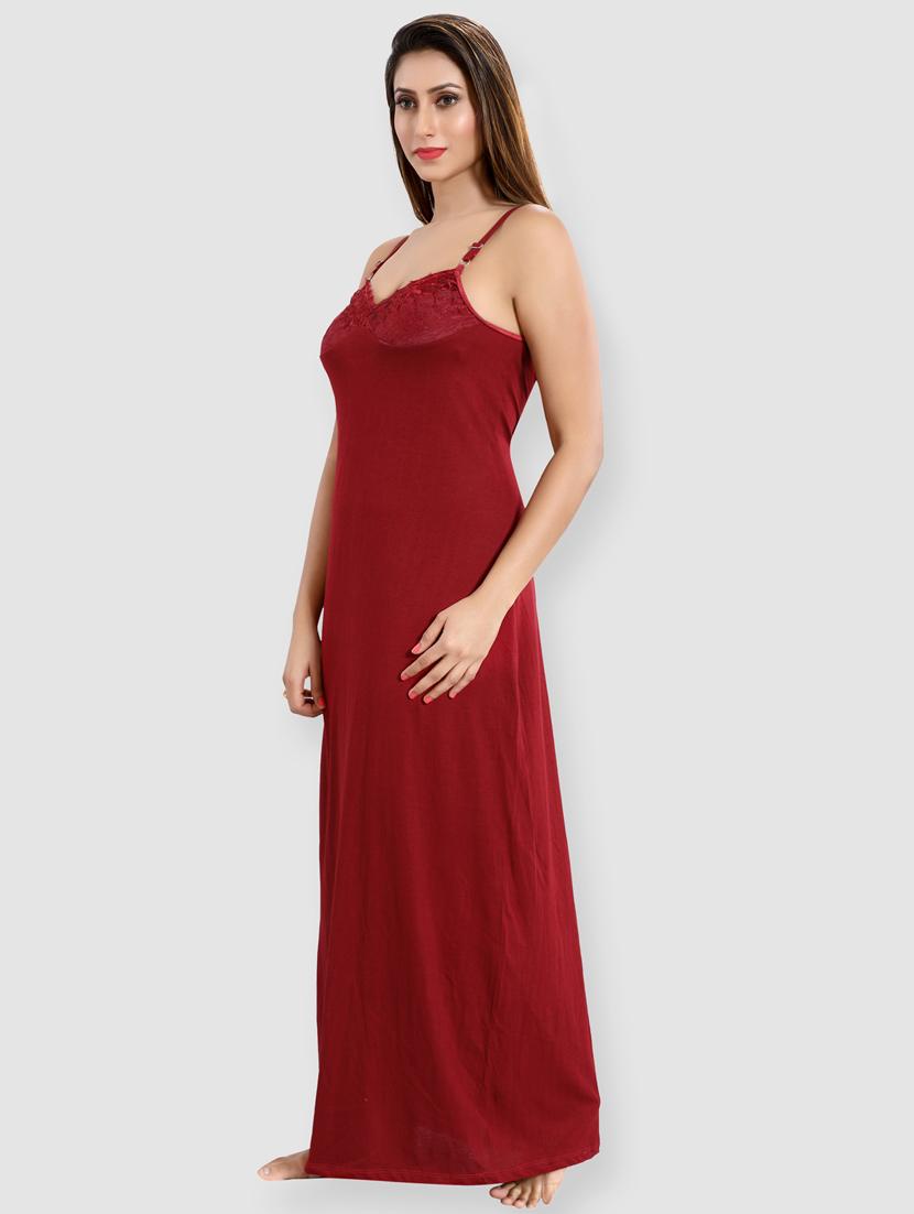 cami  neck lace detail nighty - 16561506 -  Standard Image - 1