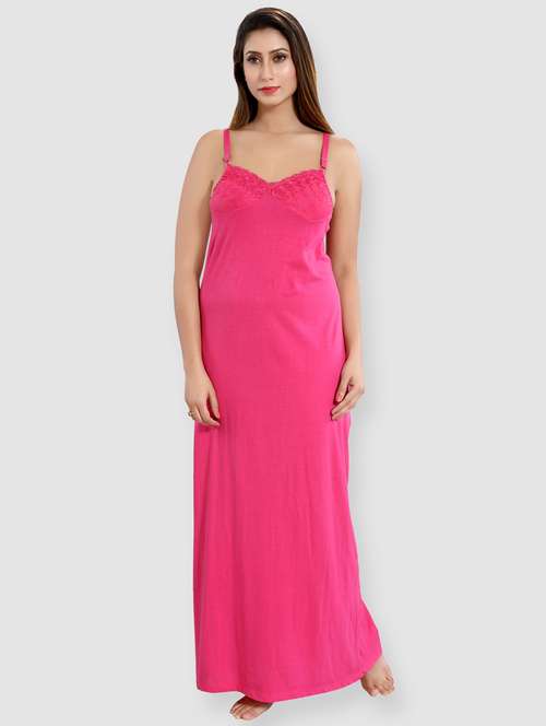 cami neck lace detail nighty - 16561507 - Standard Image - 0