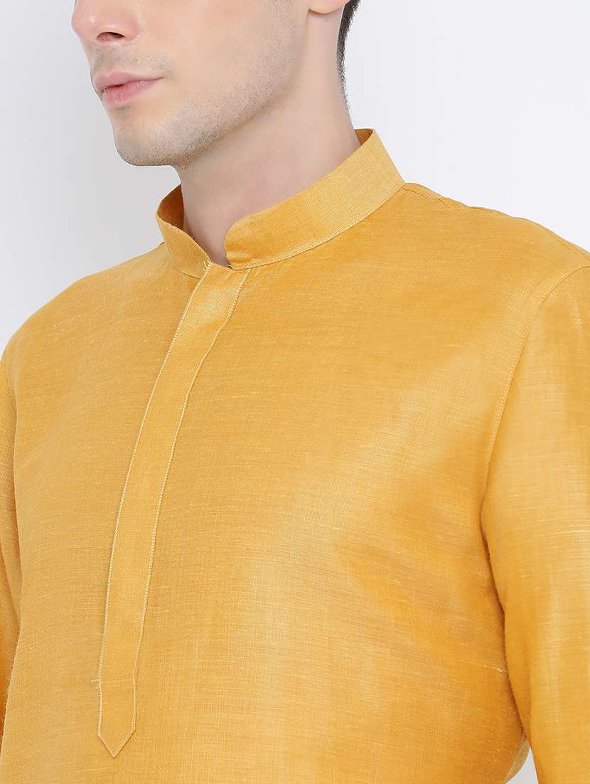 men solid kurta churidar ethnic wear set - 16562156 -  Standard Image - 4