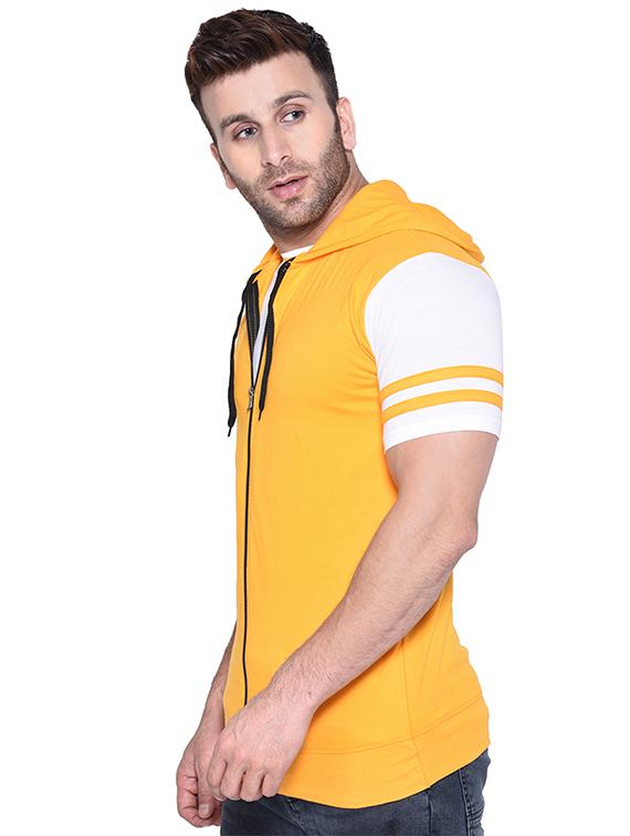 yellow color block t-shirt - 16562348 - Standard Image - 1
