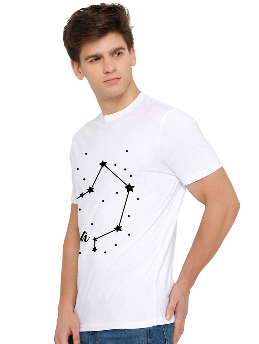 white chest print t-shirt - 16563339 -  Standard Image - 1