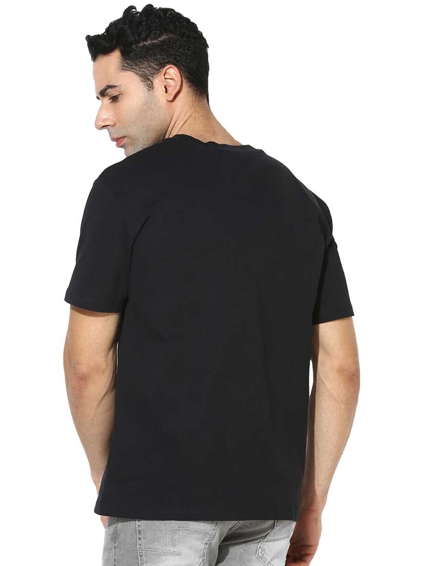 black typographic chest print t-shirt - 16563354 -  Standard Image - 1