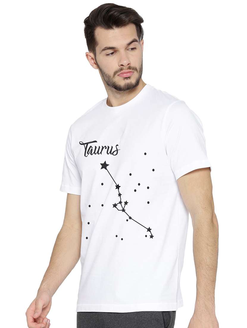 white chest print t-shirt - 16563362 -  Standard Image - 1