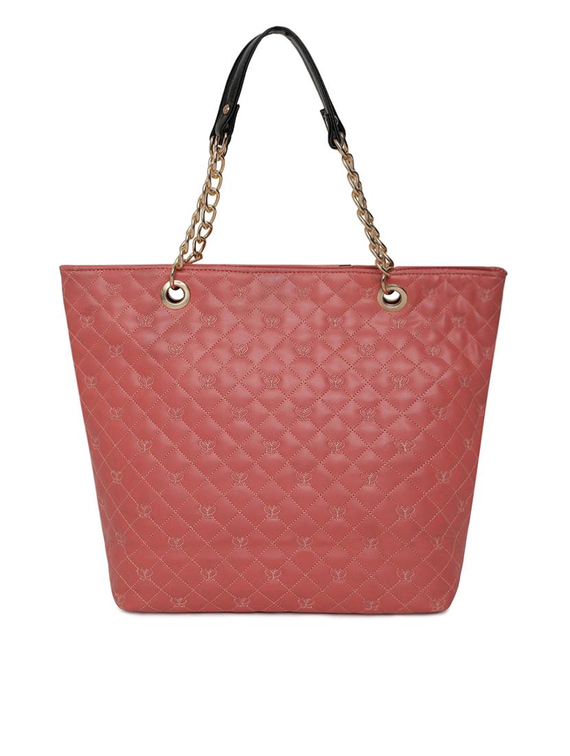 pink leatherette (pu) handbag - 16565605 - Standard Image - 1