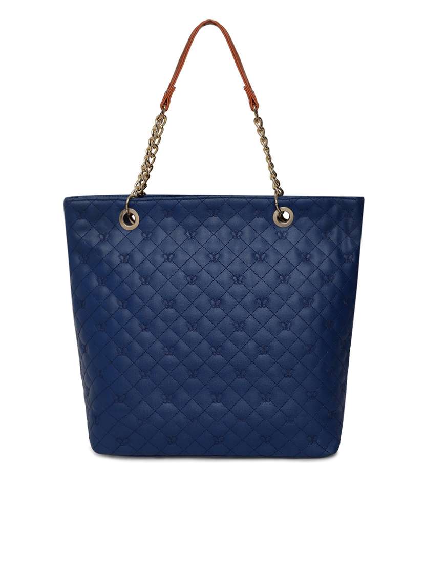 blue leatherette (pu) handbag - 16565611 -  Standard Image - 1