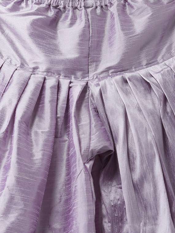purple pure silk dhoti kurta set - 16567375 -  Standard Image - 4