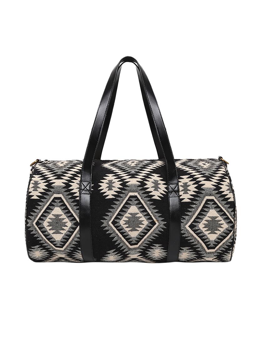 black cotton duffel bag - 16567622 - Standard Image - 1