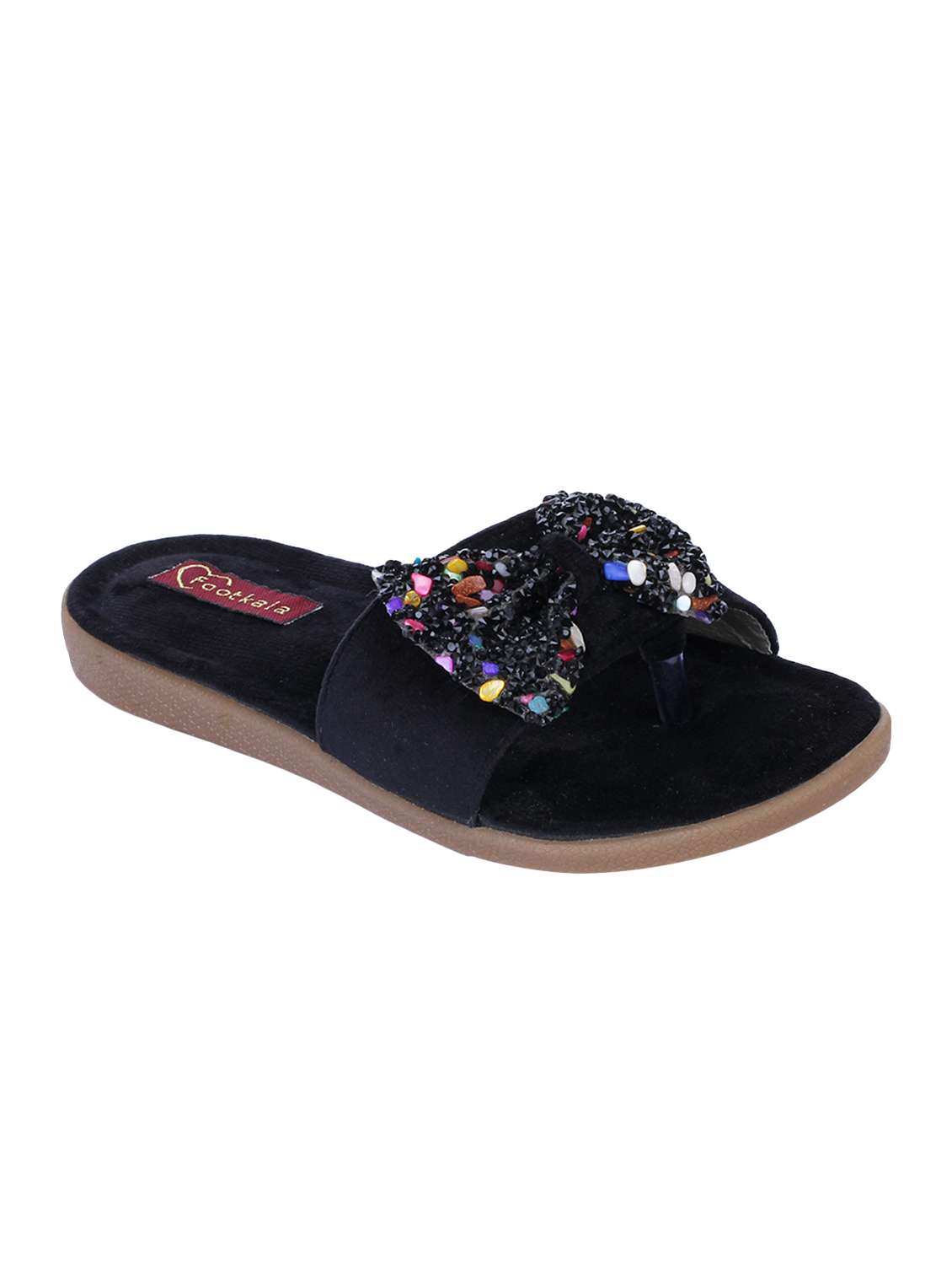 footkala black toe separator sandals