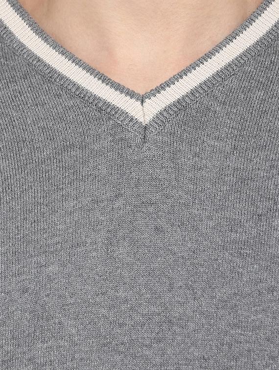 grey striped pullover - 16570196 - Standard Image - 4