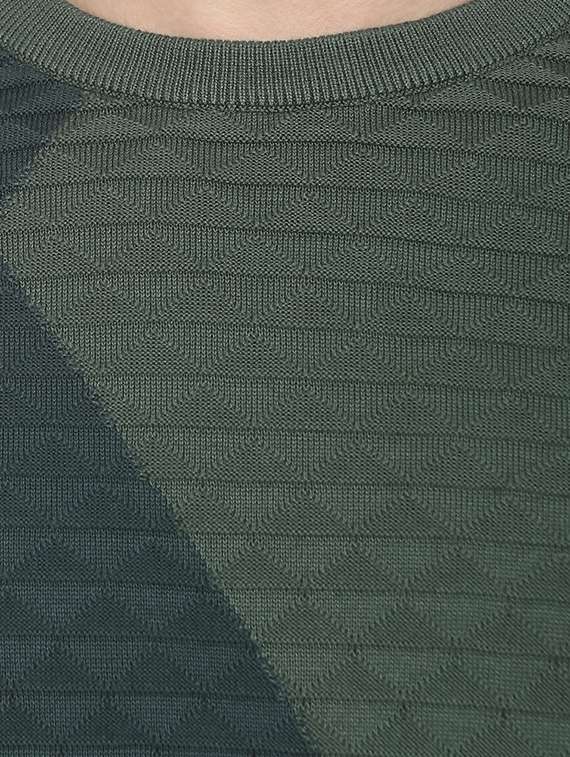 green color block pullover - 16570204 - Standard Image - 4
