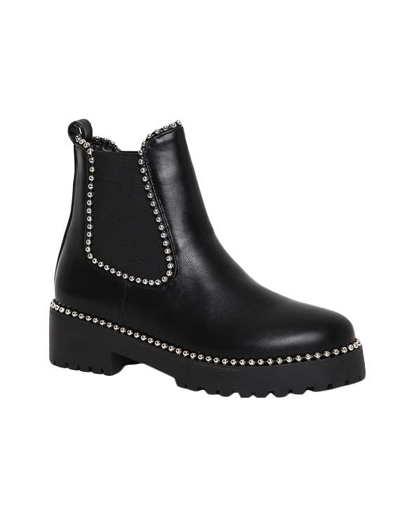 black ankle boots