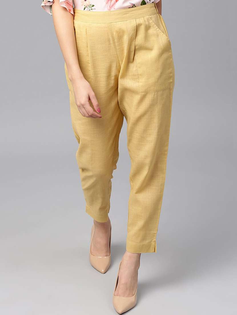 high rise pleated trousers 